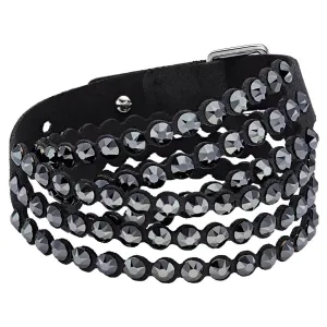 Swarovski Jewelry Swarovski Women's Double-Wrap Bracelet - Power Black Rhodium Plated Crystals | 5512512