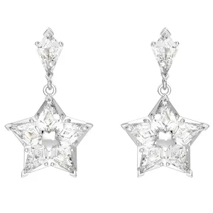 Swarovski Jewelry Swarovski Women's Drop Earrings - Stella Kite Cut Star White Rhodium Plated | 5652002