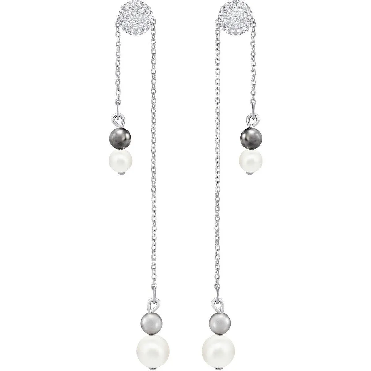 Swarovski Jewelry Swarovski Women's Earrings - Canopy Rhodium-Plated Crystal Dangle and Drop | 5412408