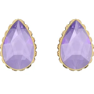 Swarovski Jewelry Swarovski Women's Earrings - Chroma Purple Pear Shaped Crystal Gold Tone | 5641405