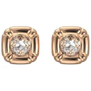 Swarovski Jewelry Swarovski Women's Earrings - Dulcis Cushion Cut Rose Gold Tone Plated Stud | 5617910
