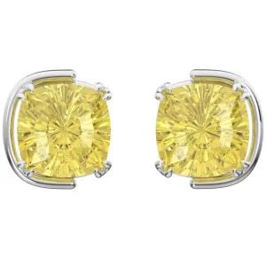 Swarovski Jewelry Swarovski Women's Earrings - Harmonia Yellow Cushion Cut Crystals Stud | 5616511