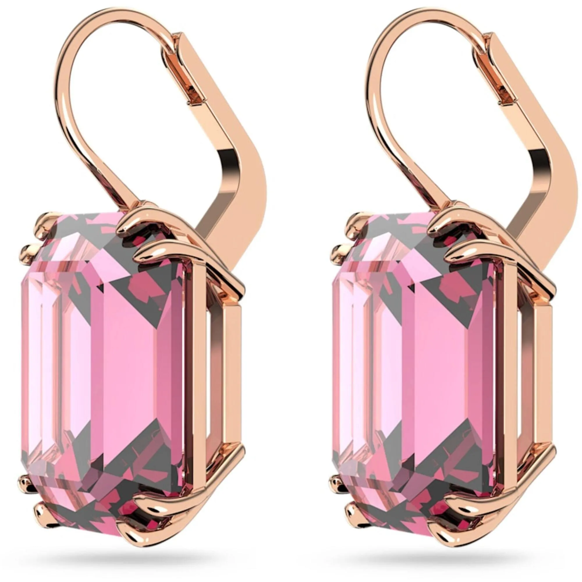 Swarovski Jewelry Swarovski Women's Earrings - Millenia Octagon Cut Pink Drop Rose Gold Tone | 5619502