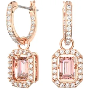 Swarovski Jewelry Swarovski Women's Earrings - Millenia Octagon Cut Pink Stone Rose Gold | 5649474