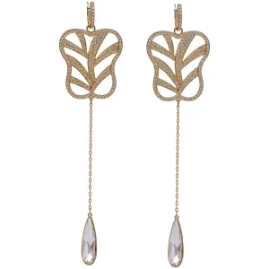 Swarovski Jewelry Swarovski Women's Earrings - My Hero Yellow Gold Plated and White Crystal | 5492862