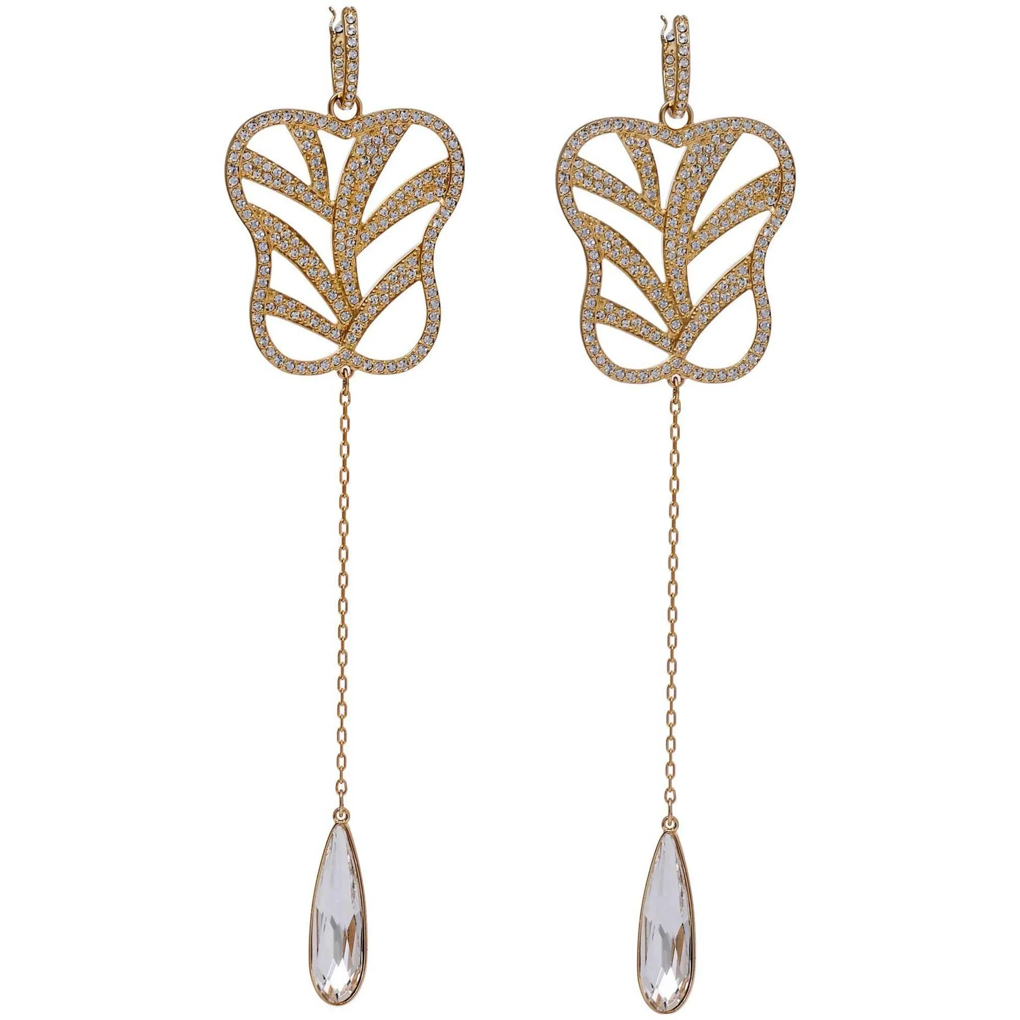 Swarovski Jewelry Swarovski Women's Earrings - My Hero Yellow Gold Plated and White Crystal | 5492862