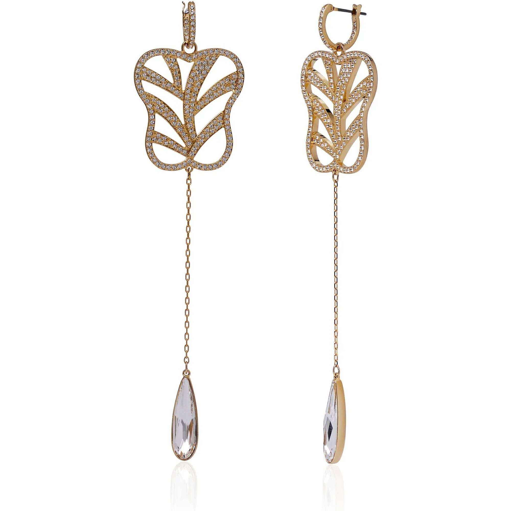 Swarovski Jewelry Swarovski Women's Earrings - My Hero Yellow Gold Plated and White Crystal | 5492862