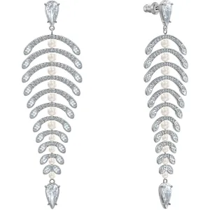 Swarovski Jewelry Swarovski Women's Earrings - Polar Bestiary White Crystals Rhodium Plated | 5489887