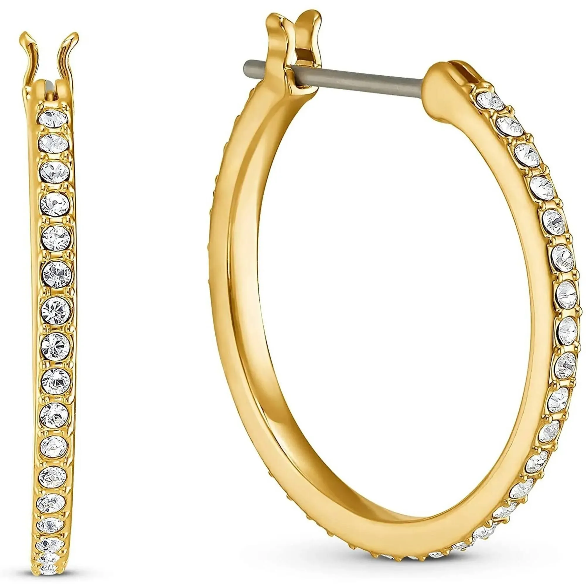 Swarovski Jewelry Swarovski Women's Earrings - Shell Pearl Yellow Gold Red and White Crystal | 5524185