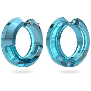 Swarovski Jewelry Swarovski Women's Hoop Earrings - Lucent Blue Aluminum and Crystals | 5629220