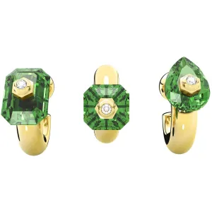 Swarovski Jewelry Swarovski Women's Hoop Earrings - Numina Green Mixed Cuts Crystals, Set of 3 | 5633781