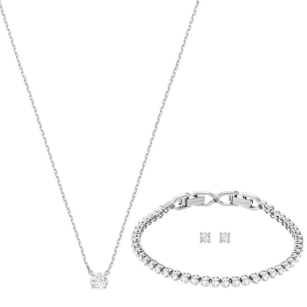 Swarovski Jewelry Swarovski Women's Jewelry Set - Attract Emily Rhodium-Plated Crystals | 5408443
