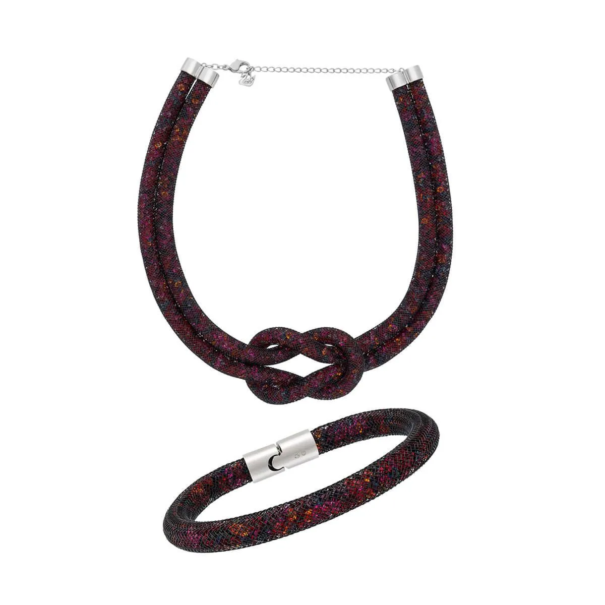 Swarovski Jewelry Swarovski Women's Knot Necklace & Bracelet Set - Stardust Crystal Nylon | 5184476