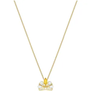 Swarovski Jewelry Swarovski Women's Necklace Bee A Queen White and Orange Crystal Gold Plated 5488187