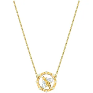 Swarovski Jewelry Swarovski Women's Necklace - Bee A Queen White Crystals Gold Tone Plated | 5482793