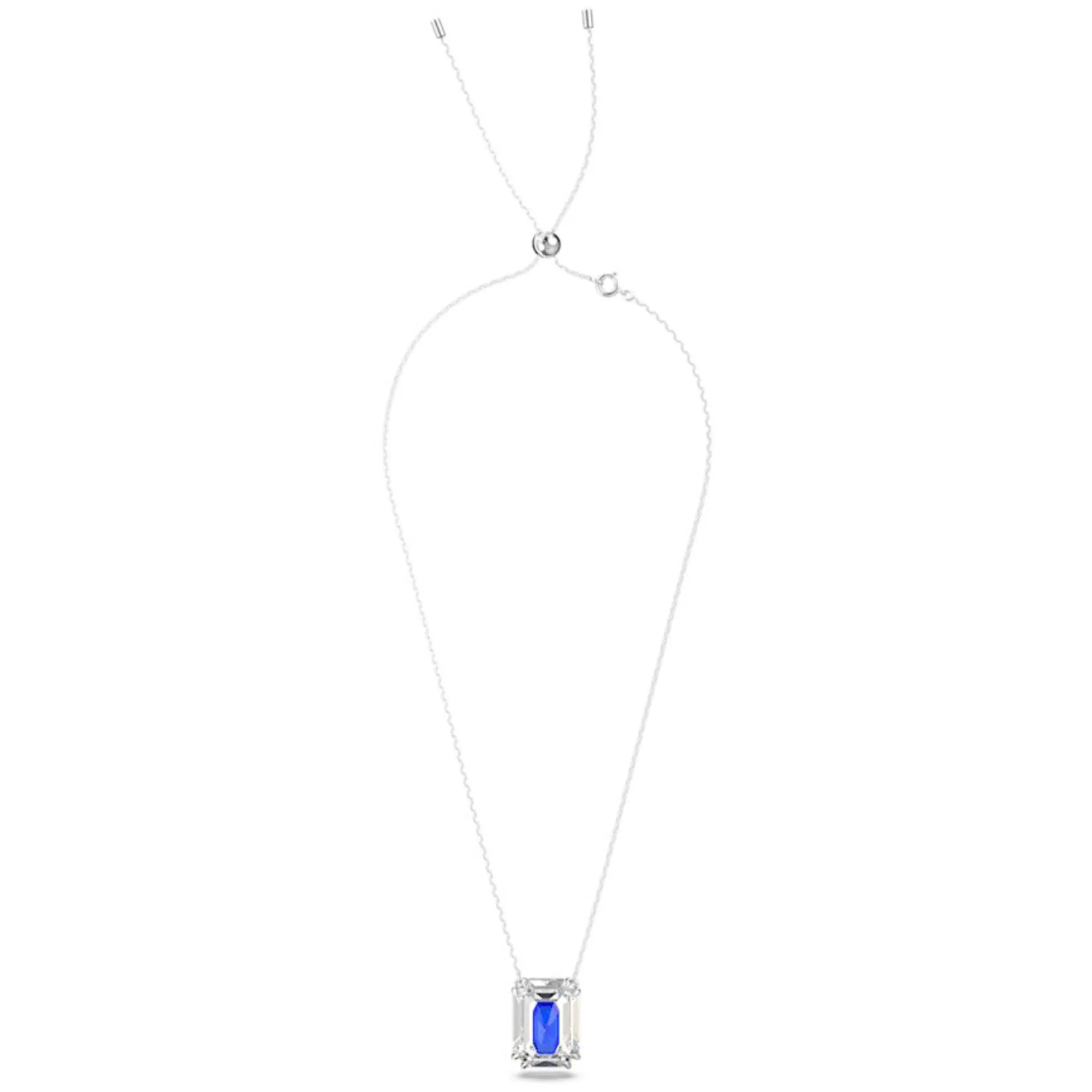 Swarovski Jewelry Swarovski Women's Necklace - Chroma Rhodium Plated Chain Octagon Cut Crystal | 5600625