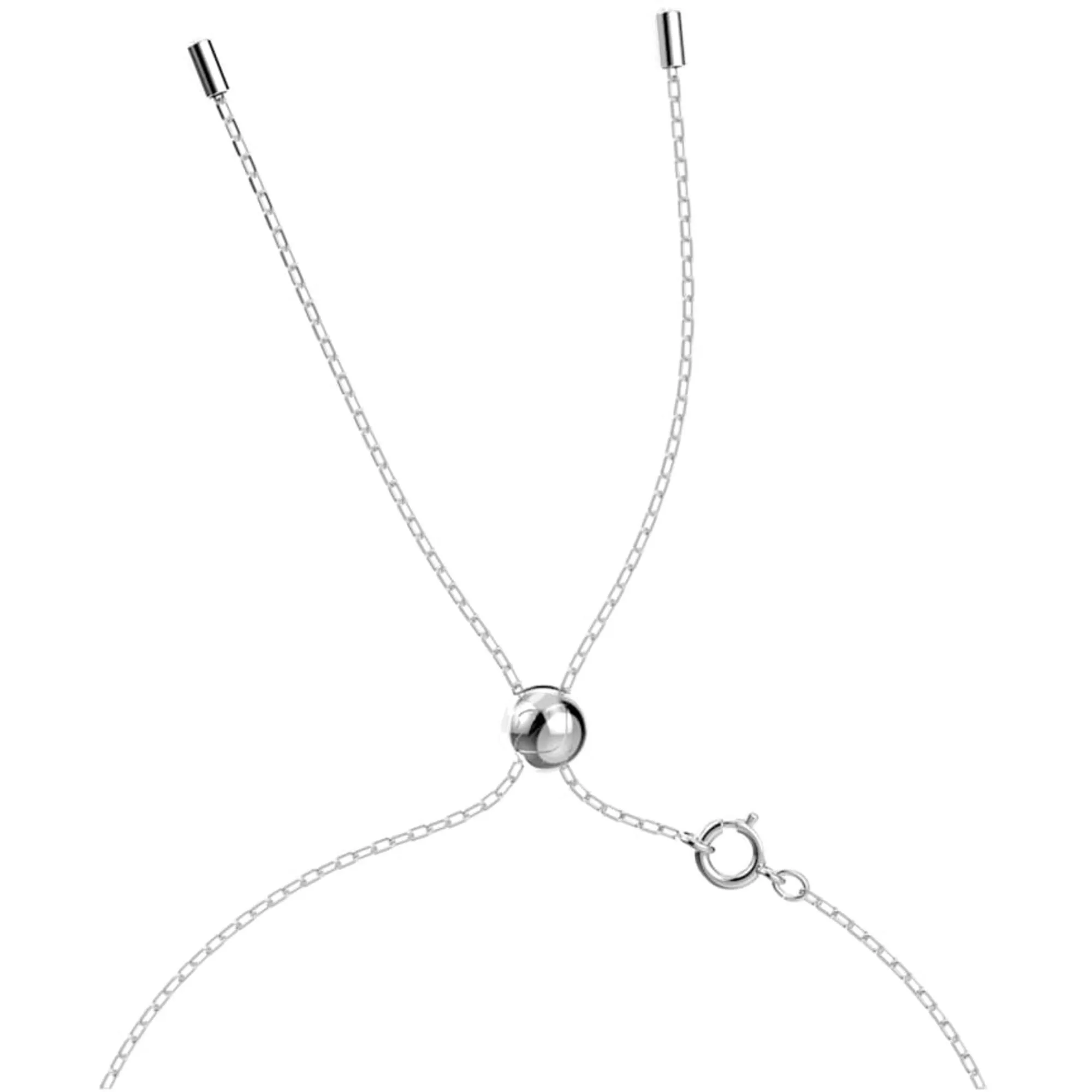 Swarovski Jewelry Swarovski Women's Necklace - Chroma Rhodium Plated Chain Octagon Cut Crystal | 5600625