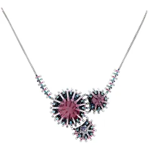 Swarovski Jewelry Swarovski Women's Necklace - Efflorescence Rhodium Plated Crystals Pave | 5199662