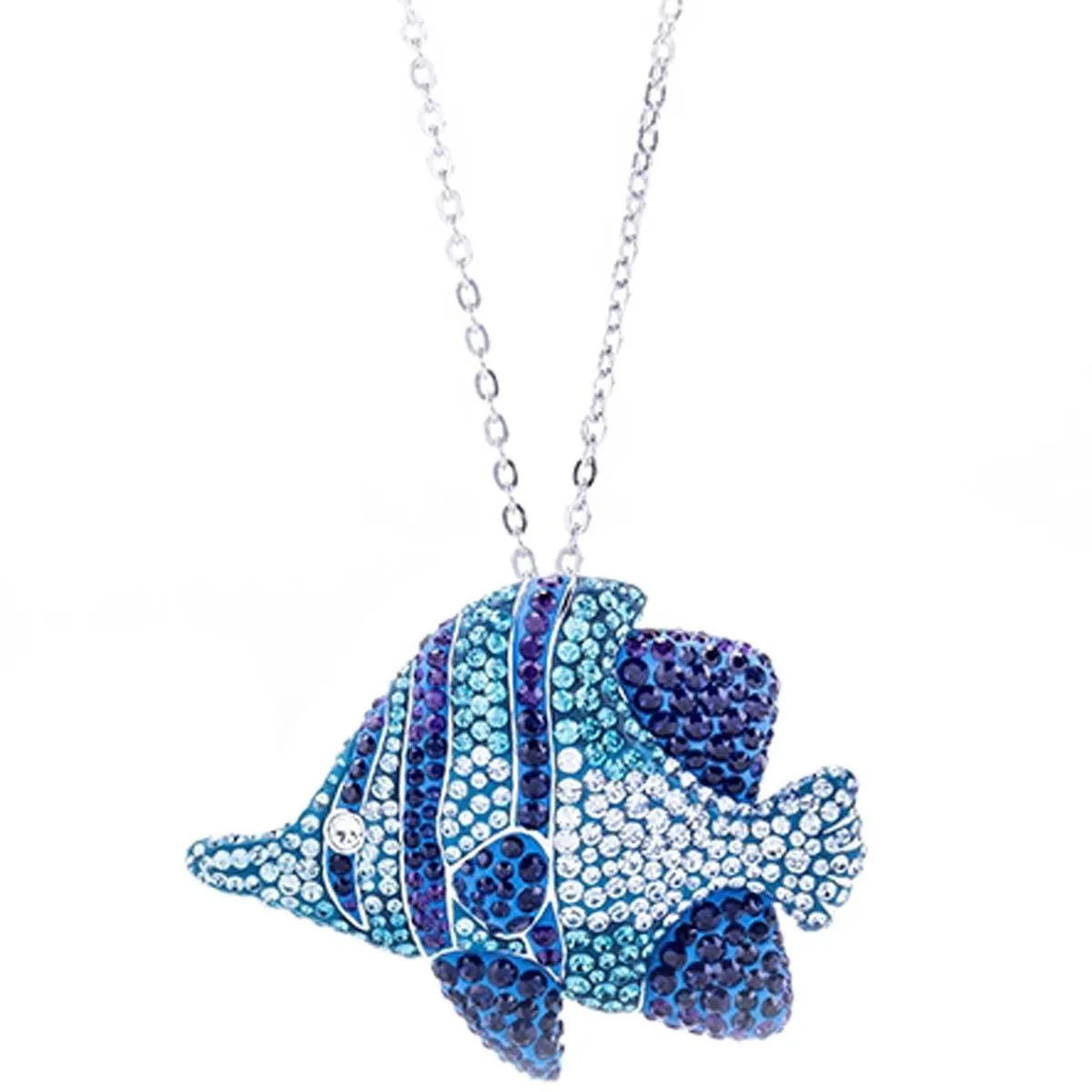 Swarovski Jewelry Swarovski Women's Necklace - Enchanted Fish Crystal Pendant Metal Plating | 5195533