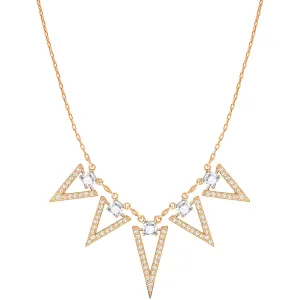 Swarovski Jewelry Swarovski Women's Necklace - Funk Rose Gold Plated with Square Cut Stones | 5241273