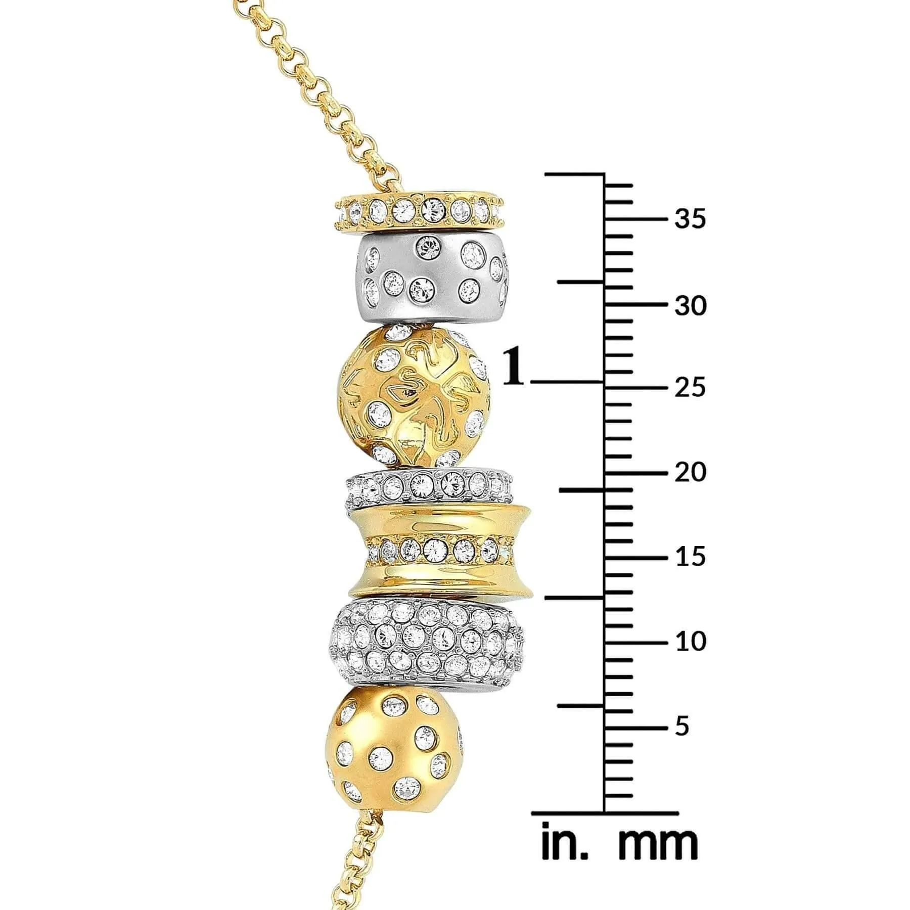 Swarovski Jewelry Swarovski Women's Necklace - Gold Silver & Crystal Mix Kauri | 1093310