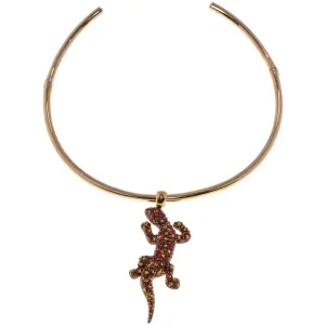 Swarovski Jewelry Swarovski Women's Necklace - Lizard Rainbow Crystals Union Island Ghecko | 5546231