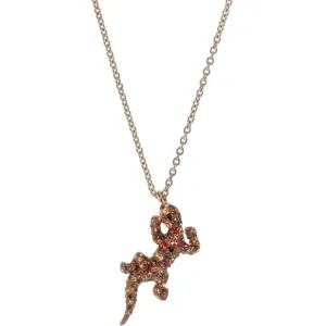 Swarovski Jewelry Swarovski Women's Necklace - Lizard Rose Gold Plated Rainbow Crystal Pendant | 5546230