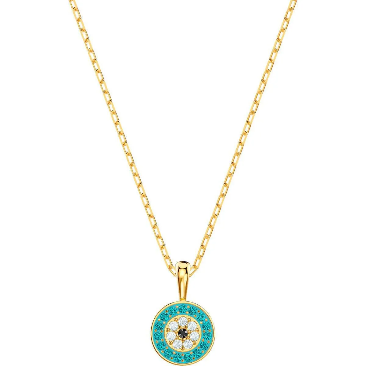 Swarovski Jewelry Swarovski Women's Necklace - Luckily Gold Tone Round Pendant | 5468916