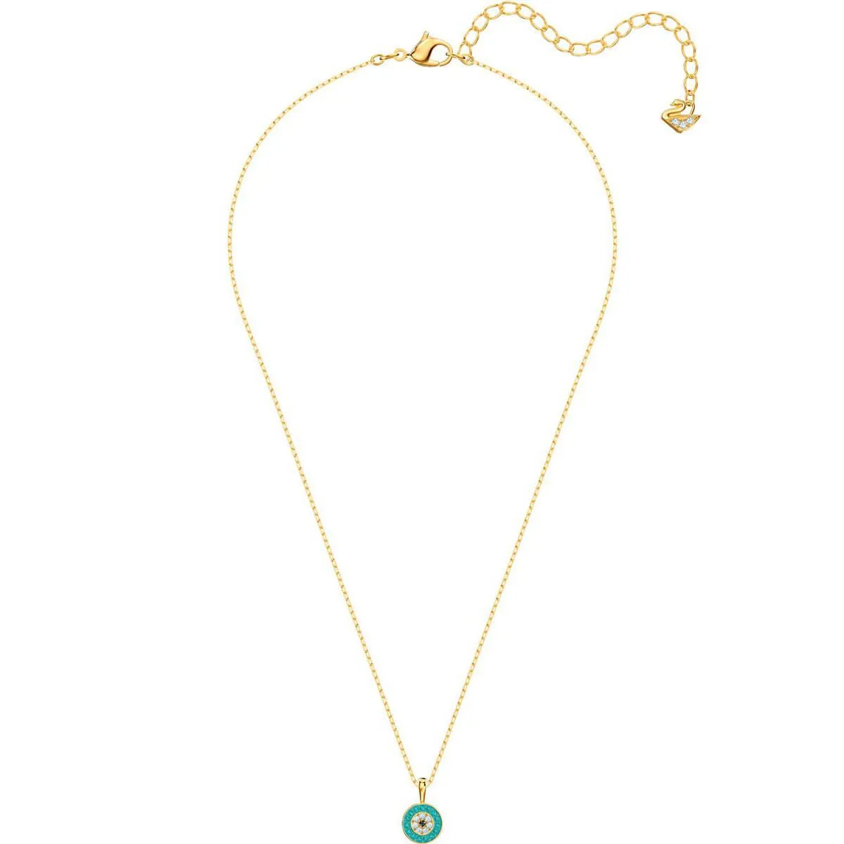 Swarovski Jewelry Swarovski Women's Necklace - Luckily Gold Tone Round Pendant | 5468916