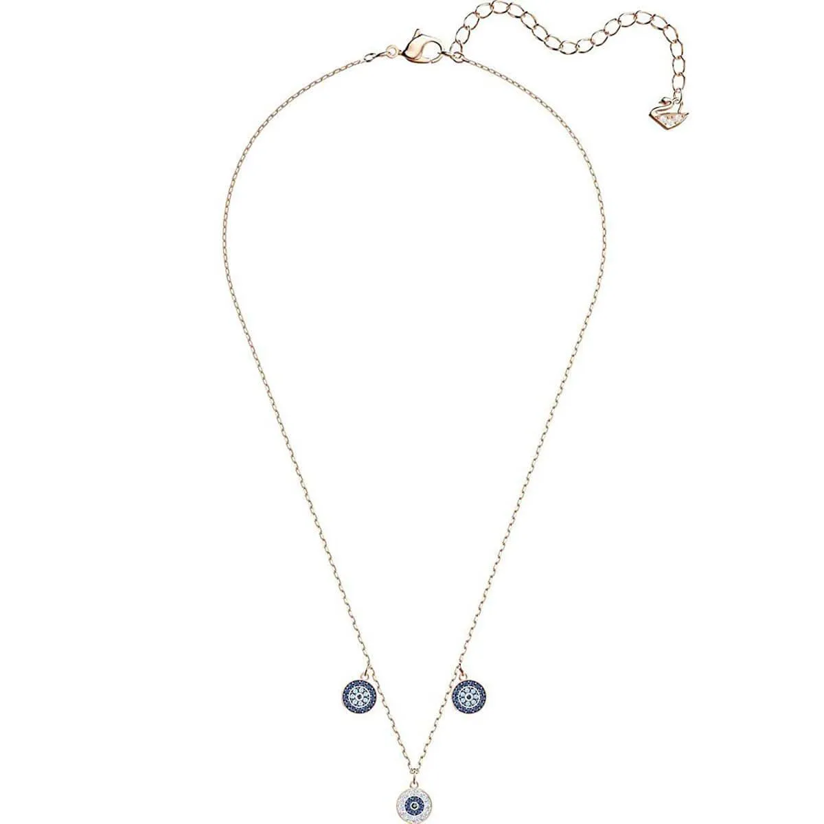 Swarovski Jewelry Swarovski Women's Necklace - Luckily Rose Gold Plated with Three Crystal | 5429129