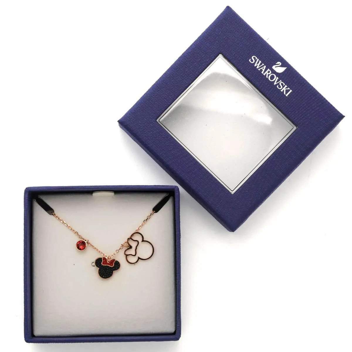 Swarovski Jewelry Swarovski Women's Necklace - Mickey and Minnie Multi Colored Crystal Pendant | 5450951