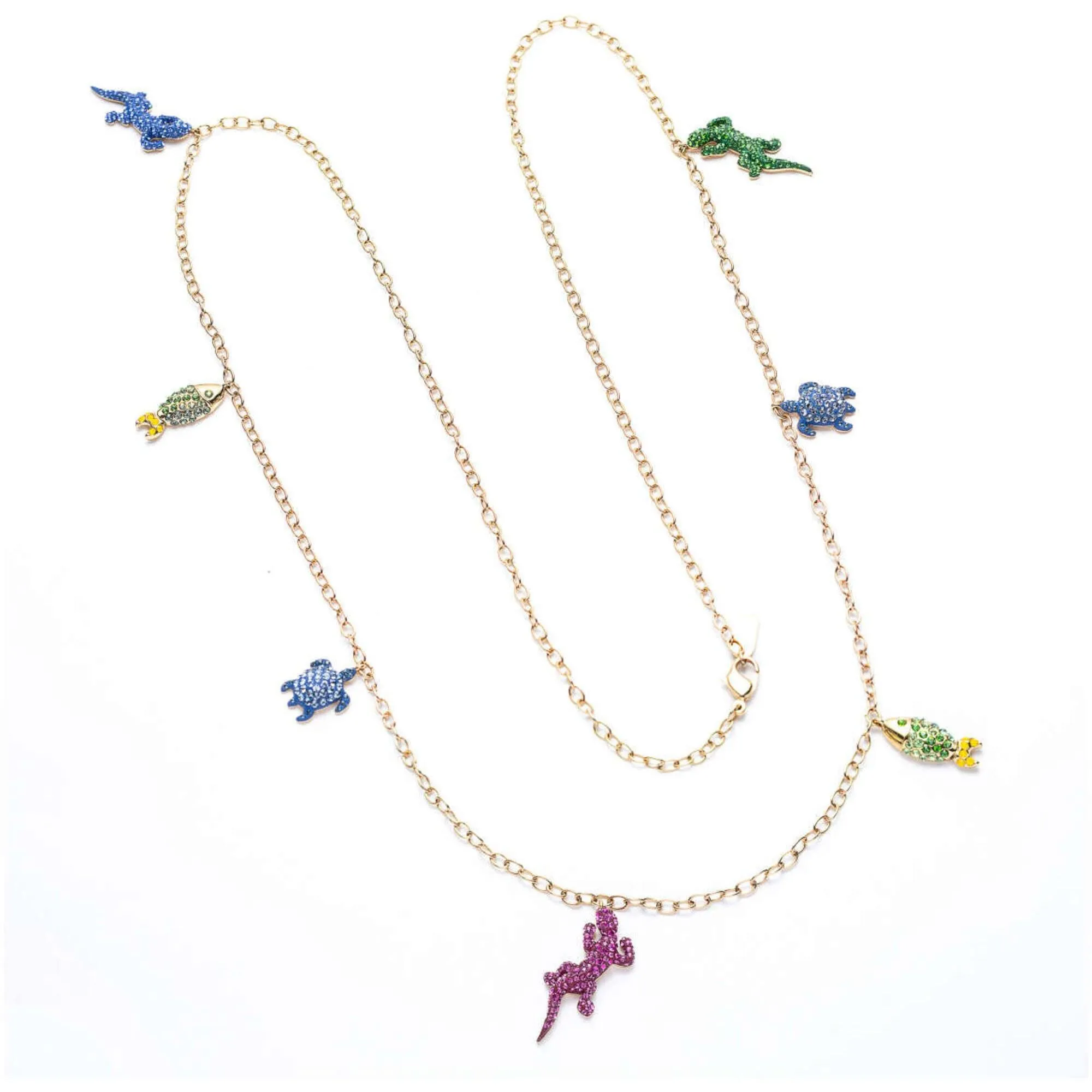 Swarovski Jewelry Swarovski Women's Necklace - Mustique Sea Life Gold Tone Plated and Crystal | 5546233