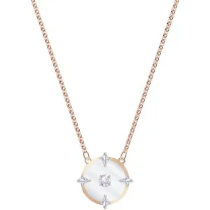 Swarovski Jewelry Swarovski Women's Necklace - North Rose Gold Round Glass and Crystals | 5551797