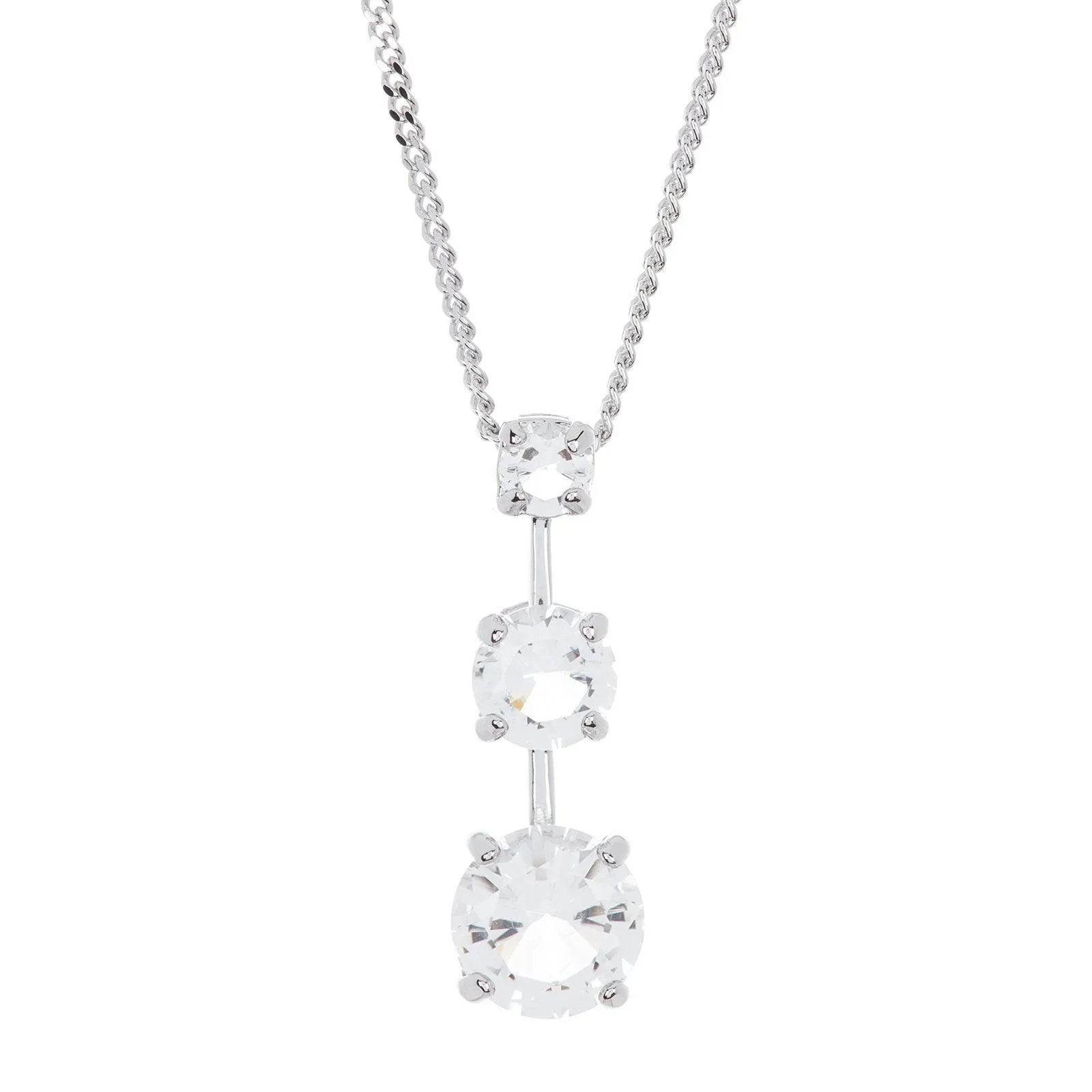Swarovski Jewelry Swarovski Women's Necklace Set - Trio Crystal Platinum Plated | 1080189