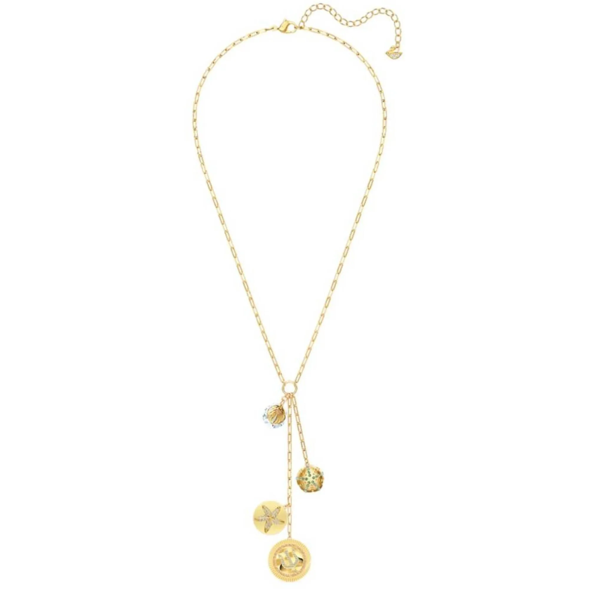 Swarovski Jewelry Swarovski Women's Necklace - Shine Yellow Gold Plated Colored Crystals | 5524186