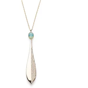 Swarovski Jewelry Swarovski Women's Necklace - Stunning Yellow Gold White and Blue Crystal | 5515463