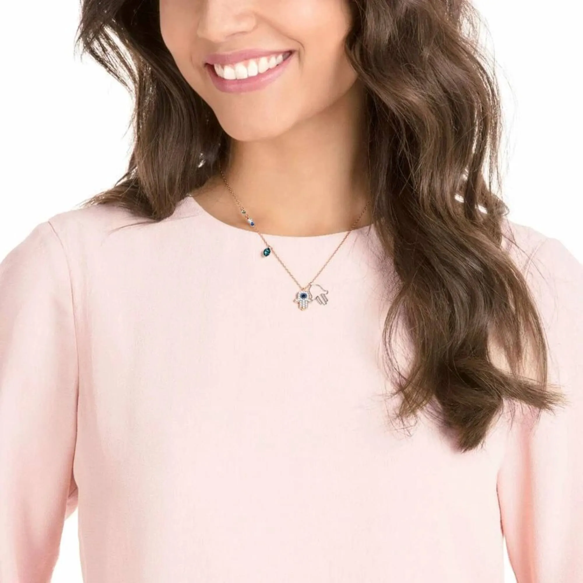 Swarovski Jewelry Swarovski Women's Necklace - Swarovski Symbolic Hamsa Hand Pendant | 5396882