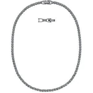 Swarovski Jewelry Swarovski Women's Necklace - Tennis Deluxe Black Crystals Rhodium Plated | 5517113