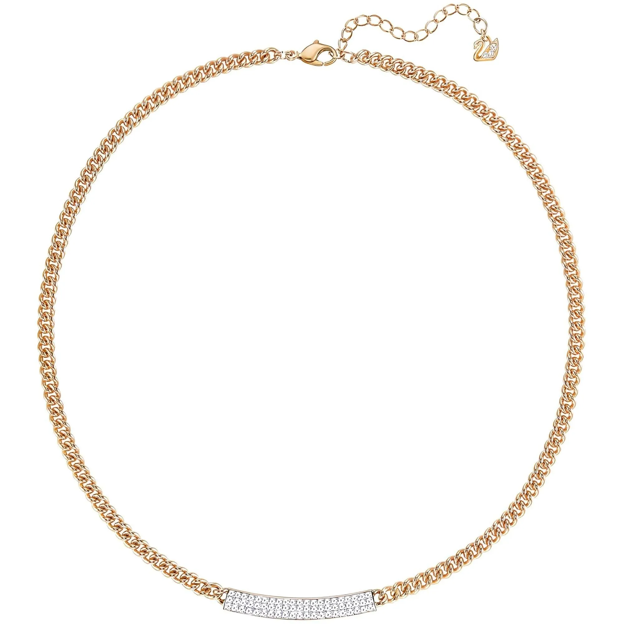 Swarovski Jewelry Swarovski Women's Necklace - Vio Crystals Pave with Rose Gold Plated Chain | 5192265