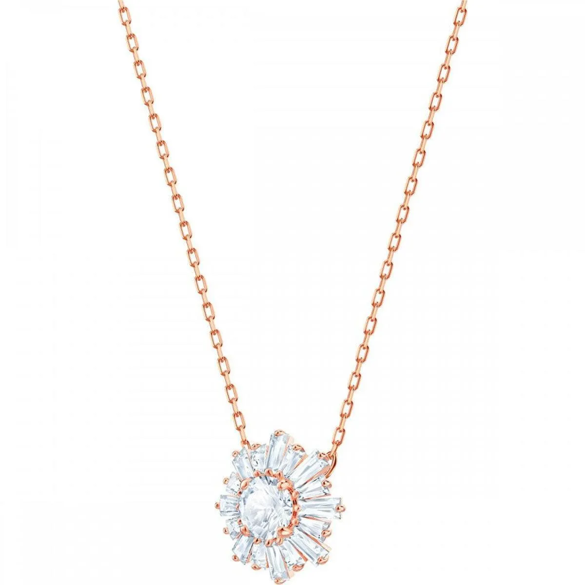 Swarovski Jewelry Swarovski Women's Pendant and Earring Set - Sunshine Rose Gold Plated | 5480468