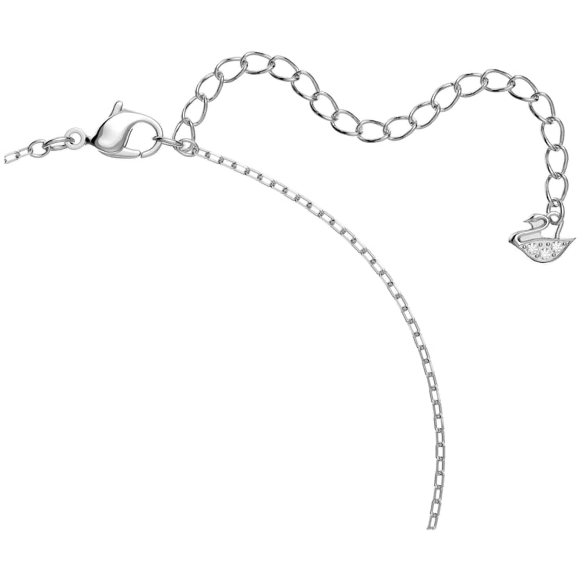 Swarovski Jewelry Swarovski Women's Pendant - Angelic Round Cut White Stone Rhodium Plated | 5567931
