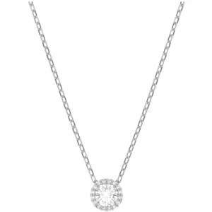 Swarovski Jewelry Swarovski Women's Pendant - Angelic Round Cut White Stone Rhodium Plated | 5567931