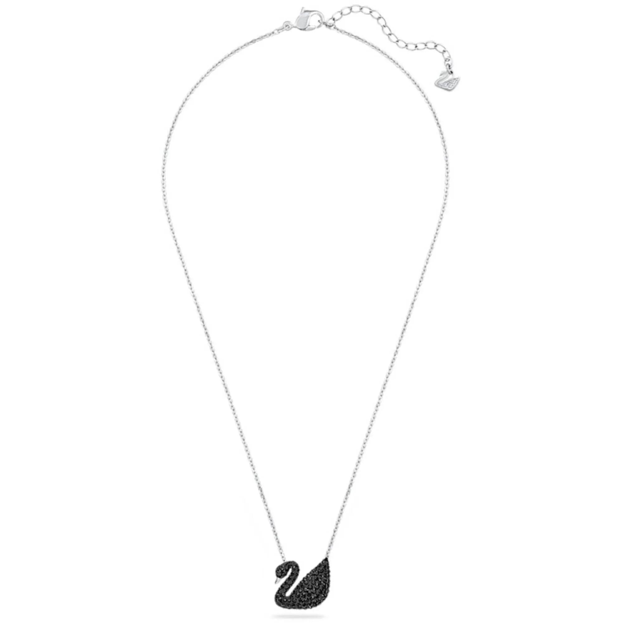Swarovski Jewelry Swarovski Women's Pendant - Iconic Swan Black Rhodium Plated Lobster Clasp | 5347329