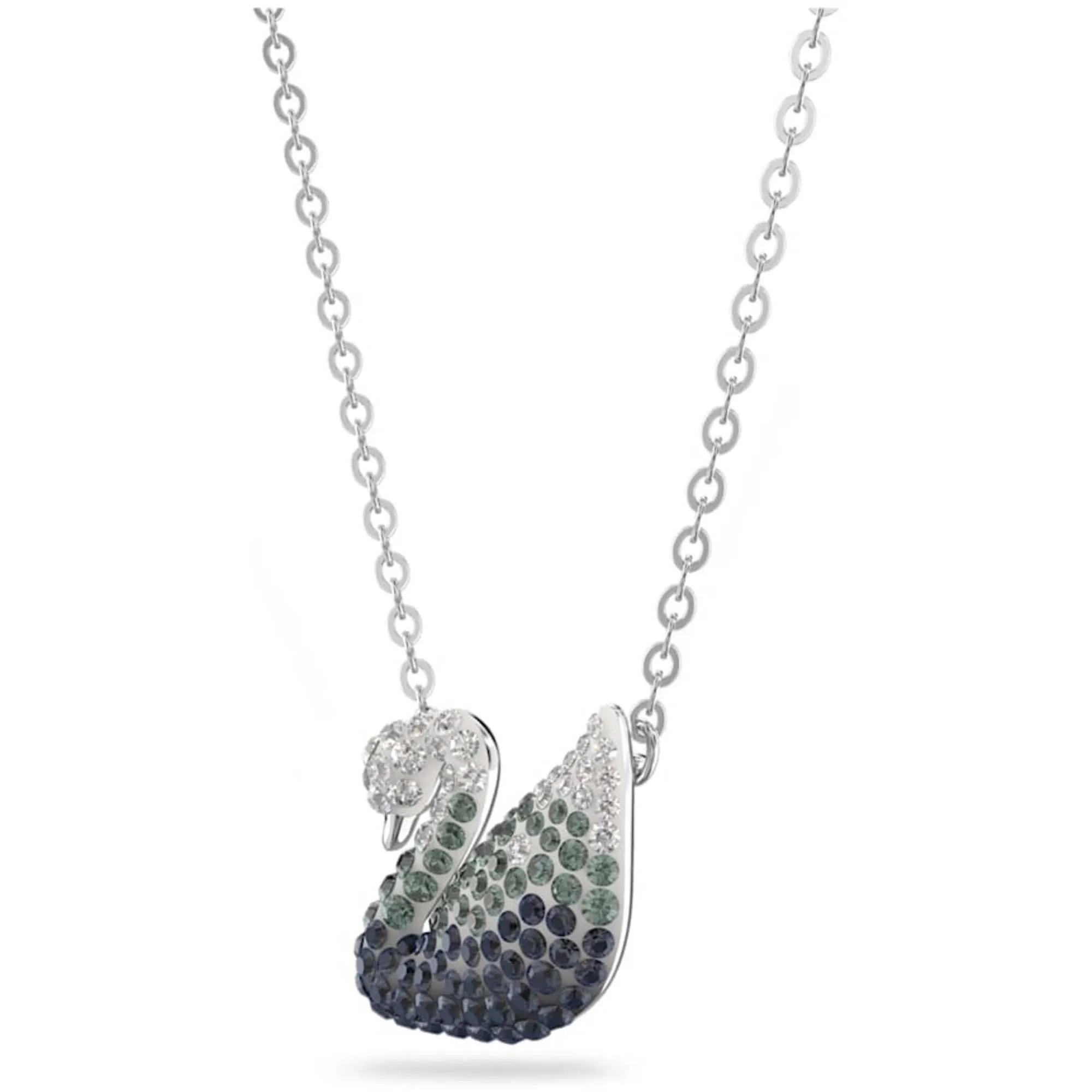Swarovski Jewelry Swarovski Women's Pendant - Iconic Swan Grey Rhodium Plated Lobster Clasp | 5614103