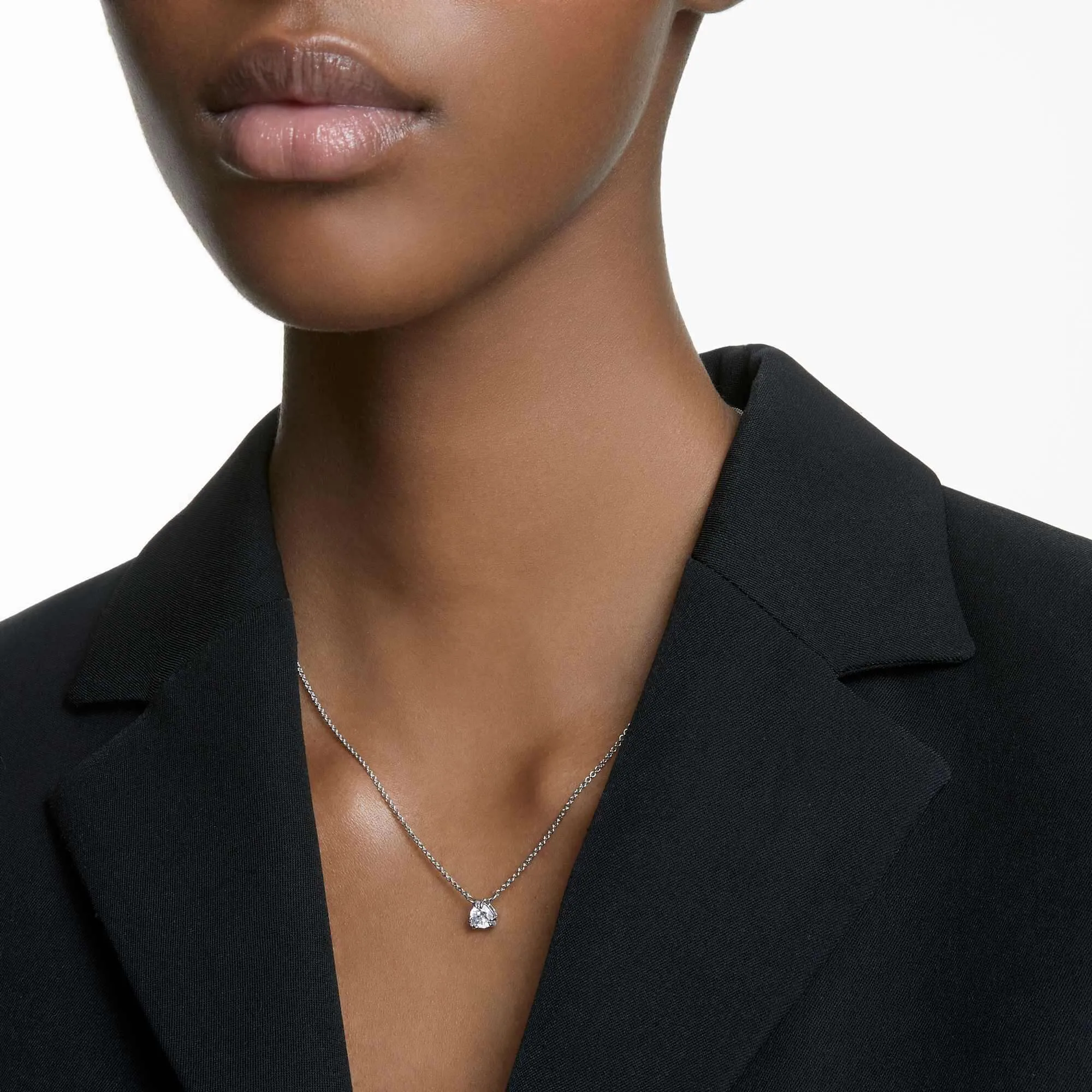 Swarovski Jewelry Swarovski Women's Pendant - Matrix Trilliant Cut Zirconia Rhodium Plated | 5628352
