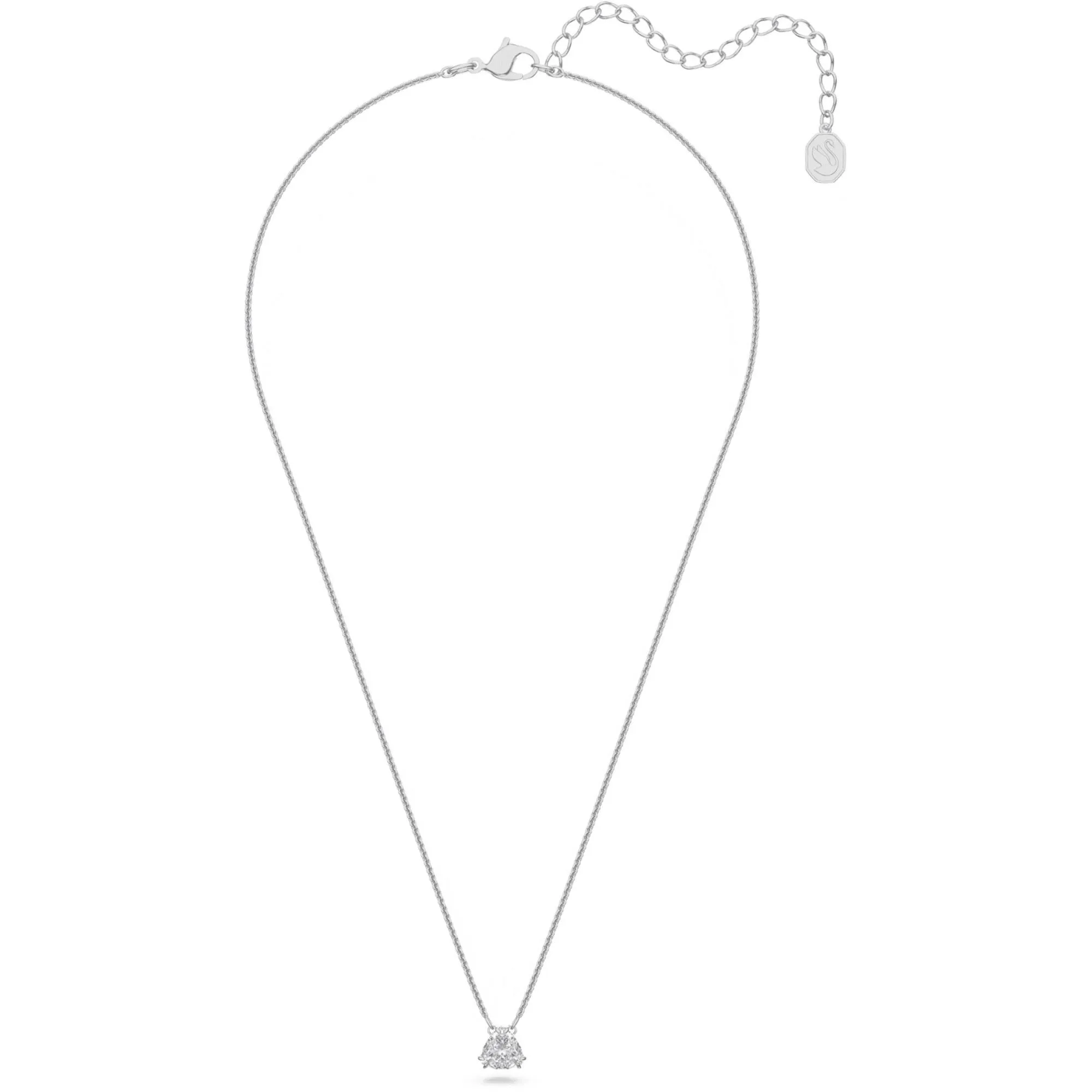 Swarovski Jewelry Swarovski Women's Pendant - Matrix Trilliant Cut Zirconia Rhodium Plated | 5628352