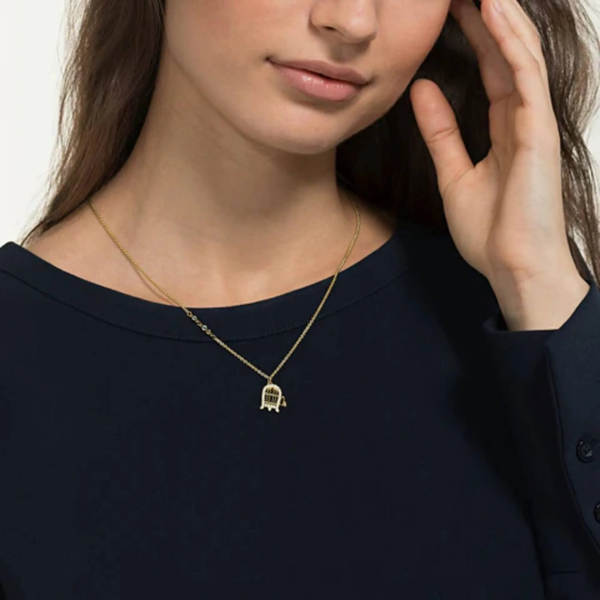 Swarovski Jewelry Swarovski Women's Pendant Necklace - Looney Tunes Tweety's Canary Cage | 5487549
