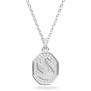 Swarovski Jewelry Swarovski Women's Pendant Necklace - Signum Swan Rhodium Plated Long | 5621098