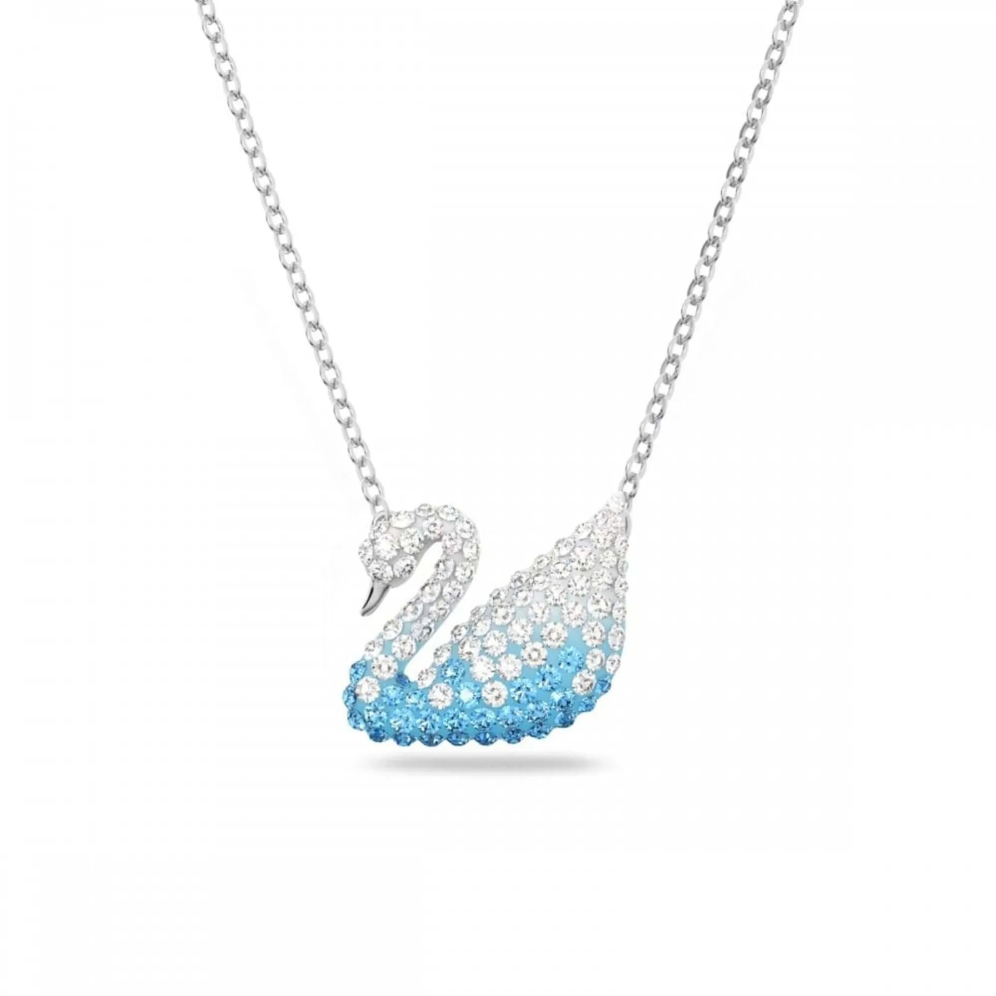 Swarovski Jewelry Swarovski Women's Pendant Necklace - Swan Medium Blue and White Crystals | 5633856