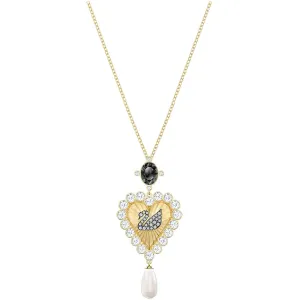 Swarovski Jewelry Swarovski Women's Pendant Necklace - Vintage Heart Shape Swan Gold Plated | 5507333